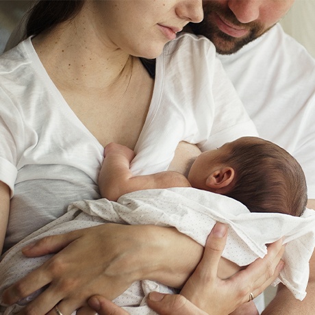 Mother and nursing baby