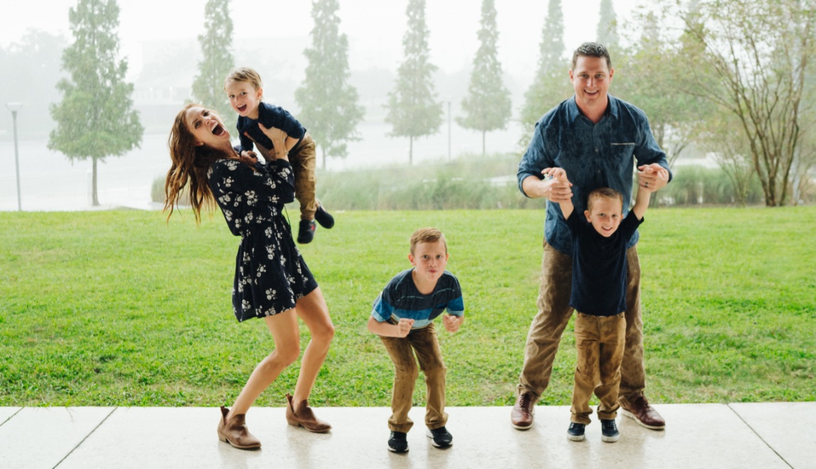 Doctor Maggie and her family having fun outdoors