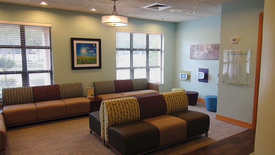 Dental office waiting room